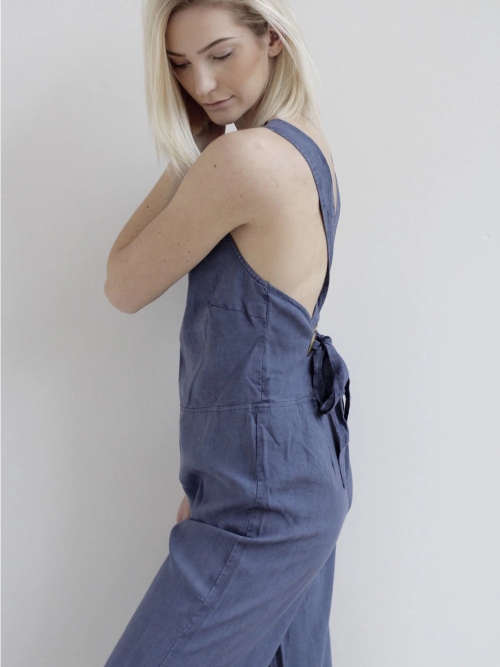Cloth & Stone Tencel Wide Leg Jumpsuit – Size Small